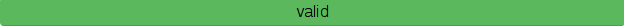The validation bar is green and shows the status "valid".